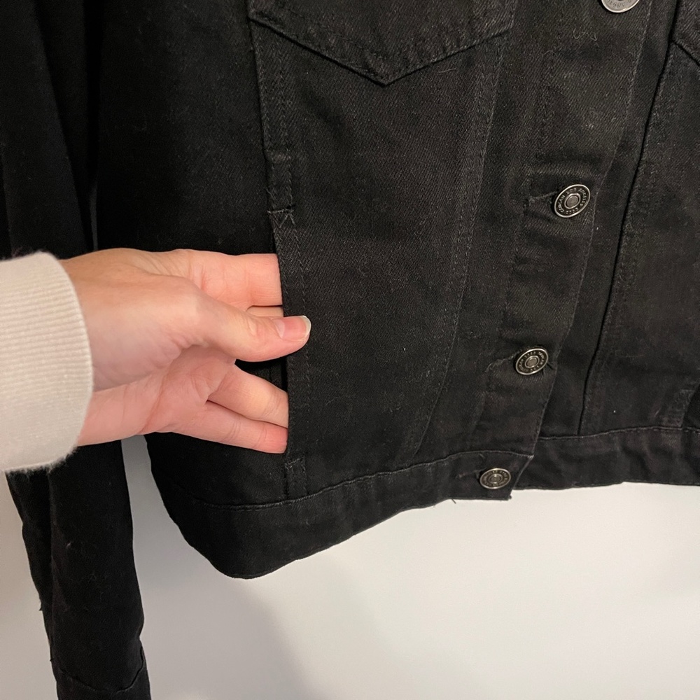 Kancan Aspen‎ Buffalo Plaid Jean Jacket Size Small - Picture 6 of 9